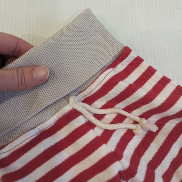 Purl Lamb The Hoodie Company red striped jogger leggings - Picture 2 of 7